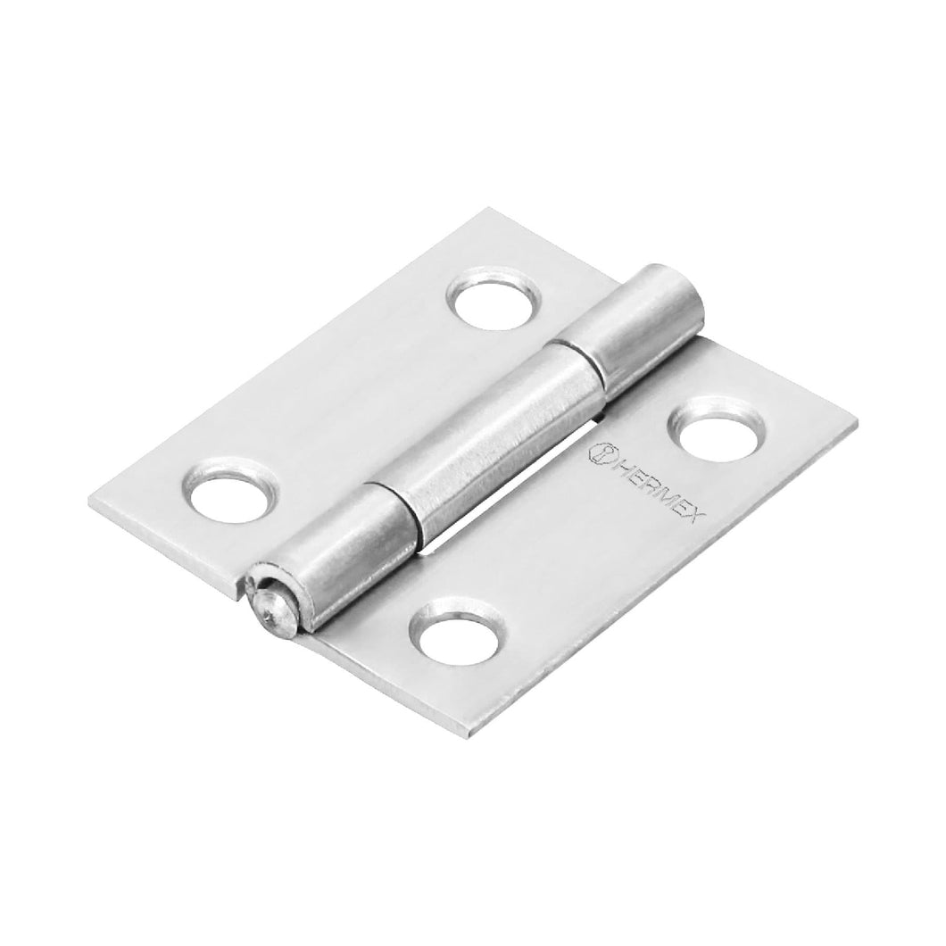 Bisagra rectangular 1-1/2', acero inoxidable