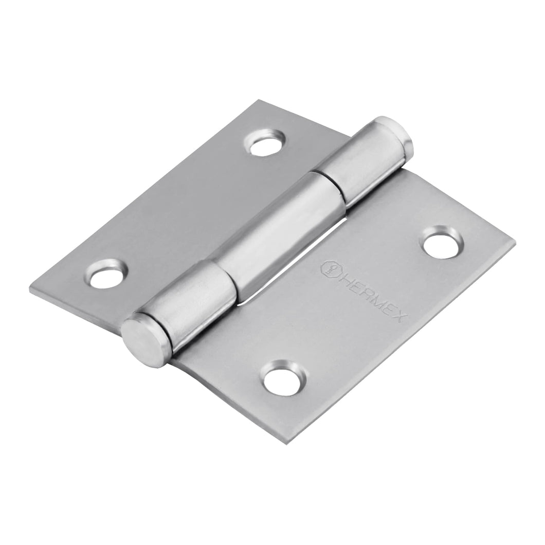 Bisagra cuadrada 2', acero inoxidable, plana