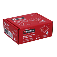 Cargar imagen en el visor de la galería, Bisagra cuadrada 2-1/2&#39;, acero inoxidable, plana
