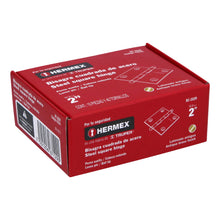 Cargar imagen en el visor de la galería, Bisagra cuadrada 2&#39;, acero latonado antiguo, redonda
