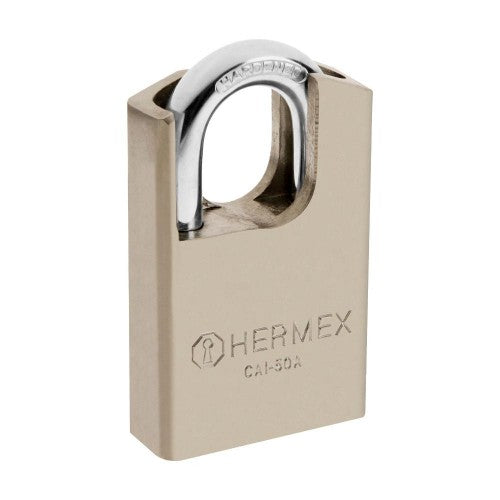 Candado de acero, máxima seguridad, 60mm, llave anti-ganzúa