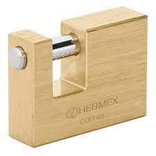 Candado antipalanca, 65mm, cuerpo de latón llave tradicional