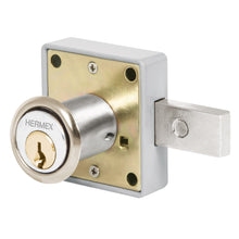 Cargar imagen en el visor de la galería, Cerradura para mueble, modelo 26, cromo
