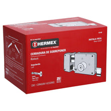 Cargar imagen en el visor de la galería, Cerradura de sobreponer, clásica, instala-fácil, tetra, izq
