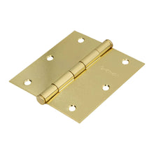Cargar imagen en el visor de la galería, Bisagra cuadrada 3-1/2&#39;, acero latonado, plana, Hermex Basic
