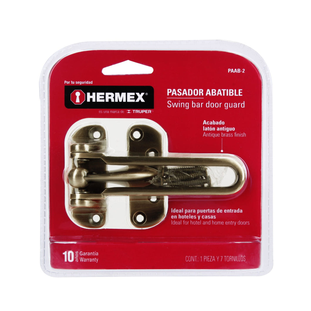 Pasador abatible de latón antiguo