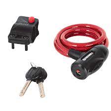 Candado de cable con llave, 12 mm X 1.0 m