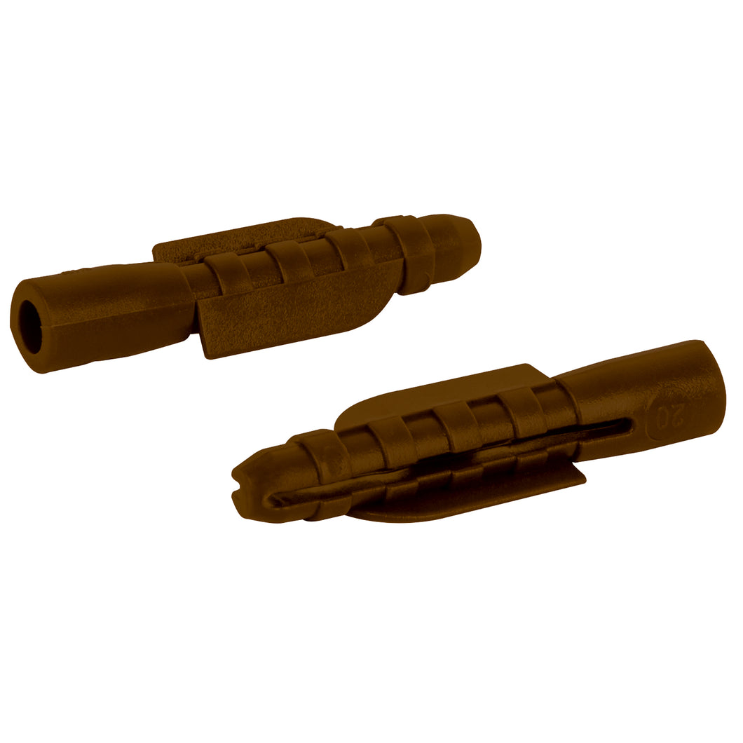 Taquete de 5/16', de plastico, bolsa 50 piezas