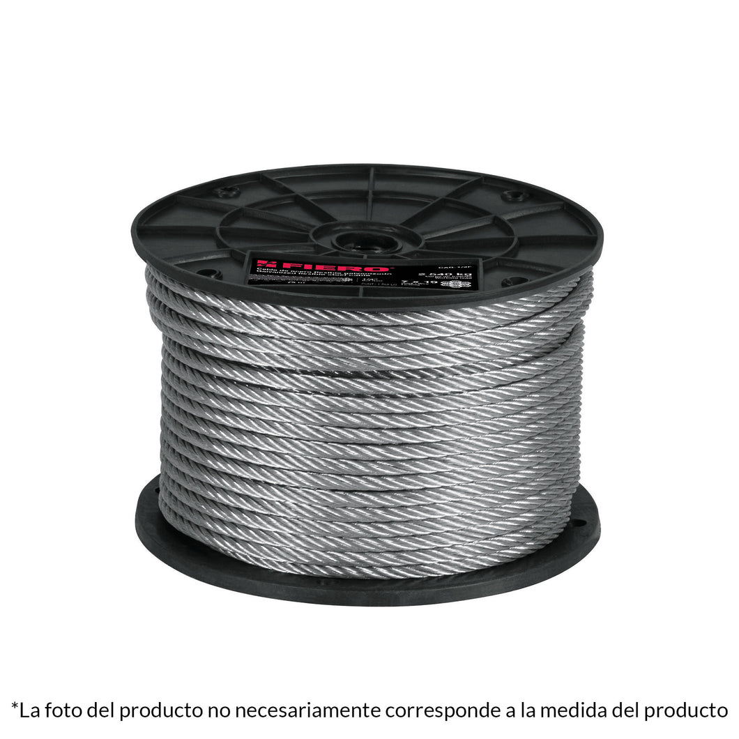 Cable flexible de acero 3/32', 7X19, 75 m