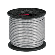 Cargar imagen en el visor de la galería, Cable rígido de acero 3/16&#39;, recubierto PVC, 7X7, 75 m

