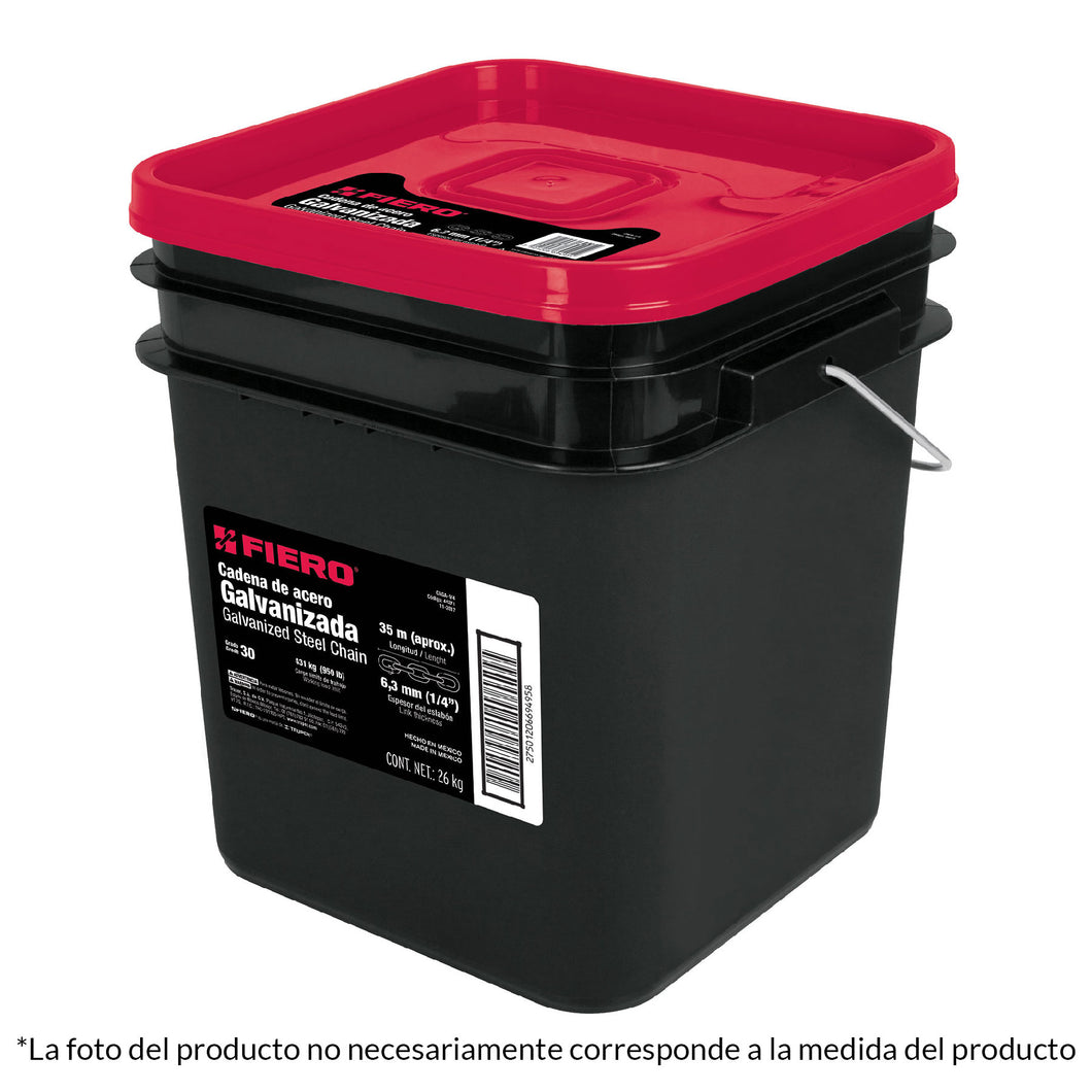 Cadena galvanizada de 3/16'