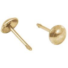 Clavillo dorado, 17 mm, caja con 500 piezas