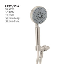 Cargar imagen en el visor de la galería, Regadera manual con soporte, satín, Element
