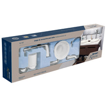 Cargar imagen en el visor de la galería, Juego de accesorios para baño, cromado, 6 piezas, Riviera
