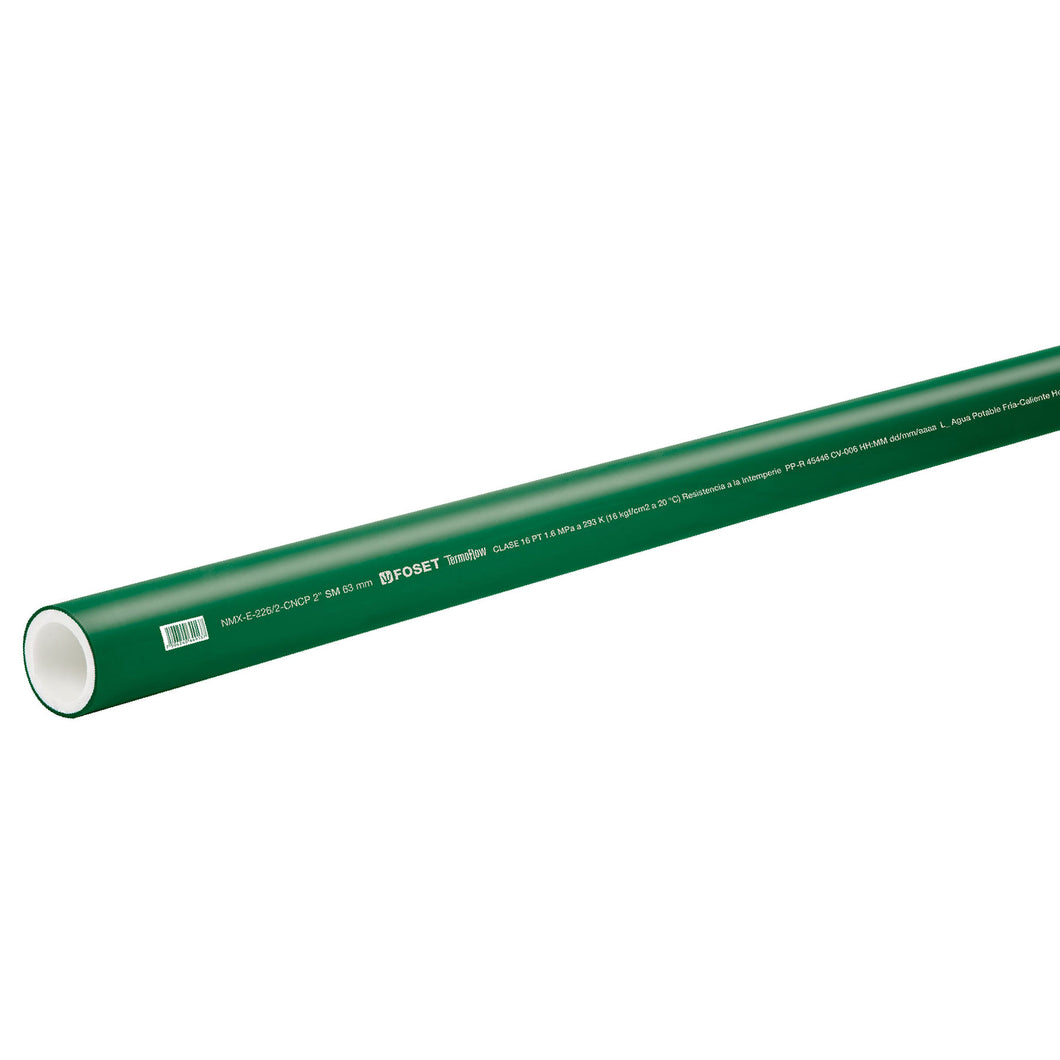 Tubo de PPR, 63mm 2' X 4m