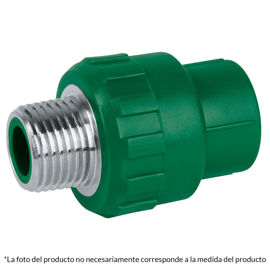 Conexión de PPR, 1-1/4', 40mm, macho