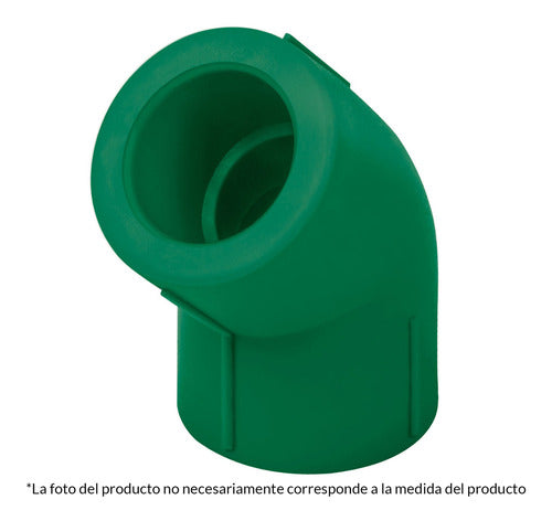 Codo 45° de PPR, 1-1/4', 40mm