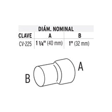 Cargar imagen en el visor de la galería, Reducción de PPR, 1-1/4&#39; X 1&#39;
