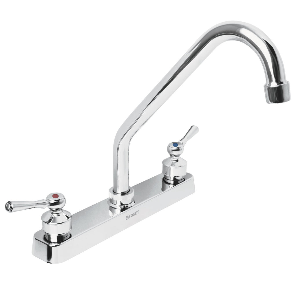 Mezcladora plástica fregadero, curvo, manerales palanca