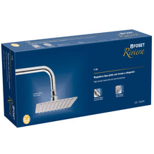Cargar imagen en el visor de la galería, Regadera acero inoxidable, 8&#39;, con brazo, cromado, Riviera
