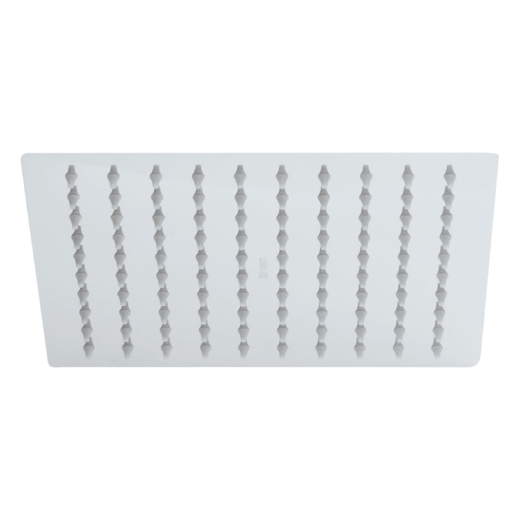 Regadera acero inoxidable, 8', sin brazo, cromado, Riviera