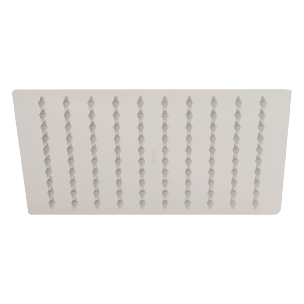 Regadera acero inoxidable, 8', sin brazo, satinado, Riviera