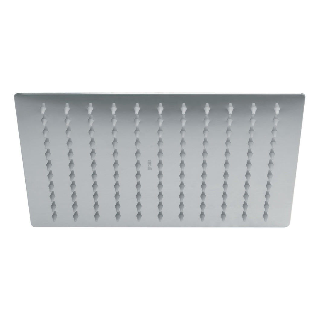 Regadera acero inoxidable, 10', sin brazo, cromado, Riviera