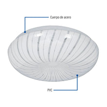 Cargar imagen en el visor de la galería, Plafón redondo, decorativo, 22W, 6500K, LED
