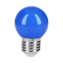 Cargar imagen en el visor de la galería, Lámpara de LED, G45, 127 V, 1 W, color azul
