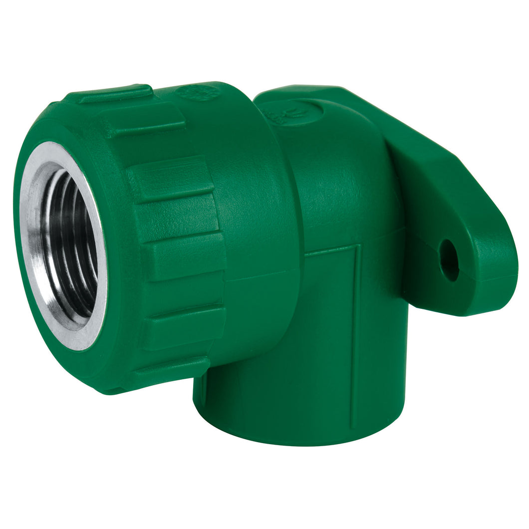Codo oreja 90° de PPR, 1/2', hembra con inserto