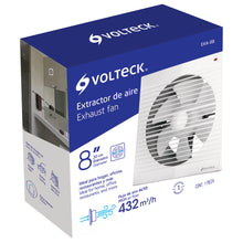 Cargar imagen en el visor de la galería, Extractor de aire, 8&#39;, color blanco
