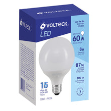 Cargar imagen en el visor de la galería, Lámpara de LED, tipo globo, 8 W, luz de día
