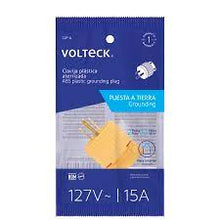 Cargar imagen en el visor de la galería, Clavija industrial, plástica, 2 polos, 3 hilos, 15A, 125V
