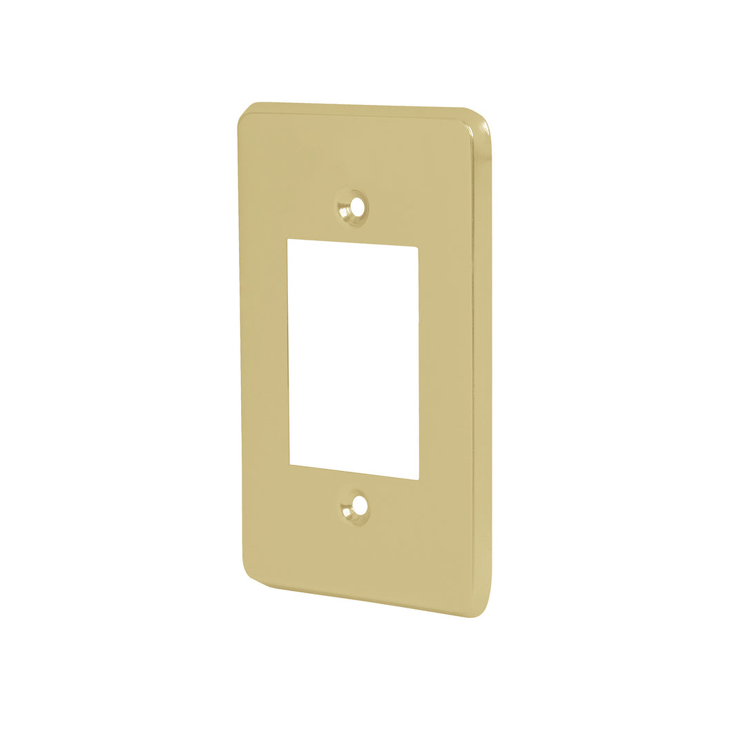 Placa 3 módulos, de aluminio, línea Económica