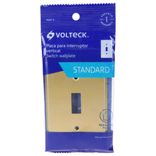 Cargar imagen en el visor de la galería, Placa para interruptor vertical, de aluminio, línea Standard
