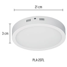 Cargar imagen en el visor de la galería, Plafón redondo, moderno, 18W, 6500K, LED, blanco

