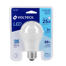 Cargar imagen en el visor de la galería, Lámpara de LED, A19, 3 W, luz de día
