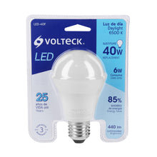 Cargar imagen en el visor de la galería, Lámpara de LED, A19, 6 W, luz de día
