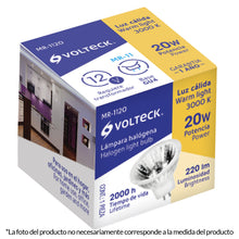 Cargar imagen en el visor de la galería, Foco de halógeno tipo MR 16, 50 w, Volteck
