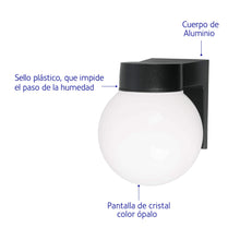 Cargar imagen en el visor de la galería, Arbotante tipo globo, 1XE26 
