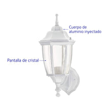 Cargar imagen en el visor de la galería, Arbotante farol soportado, blanco, 1XE26
