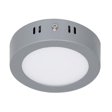 Cargar imagen en el visor de la galería, Plafón redondo, moderno, 6W, 6500K, LED, gris
