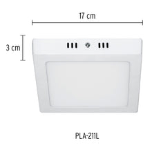 Cargar imagen en el visor de la galería, Plafón cuadrado, moderno, 12 W, 6500 K, LED, blanco
