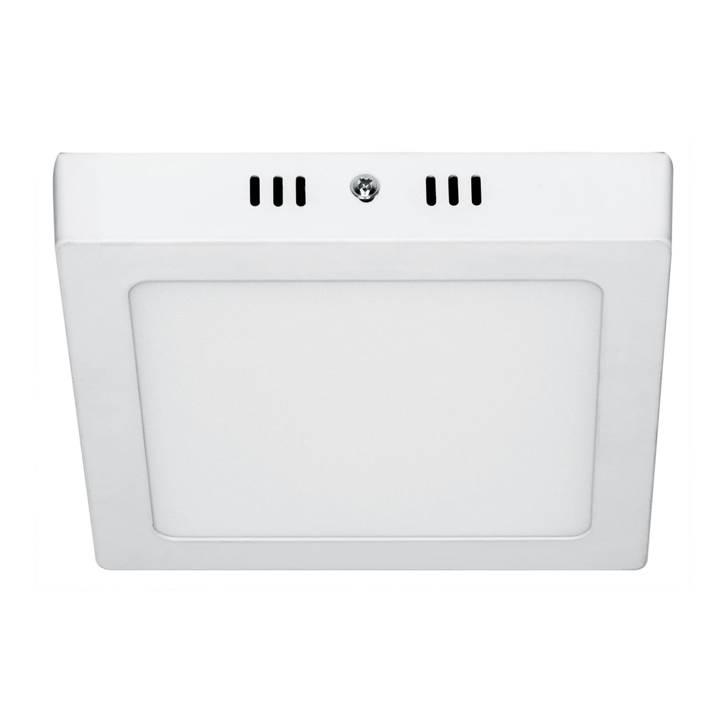 Plafón cuadrado, moderno, 12 W, 6500 K, LED, blanco