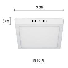 Cargar imagen en el visor de la galería, Plafón cuadrado, moderno, 18 W, 6500 K, LED, blanco
