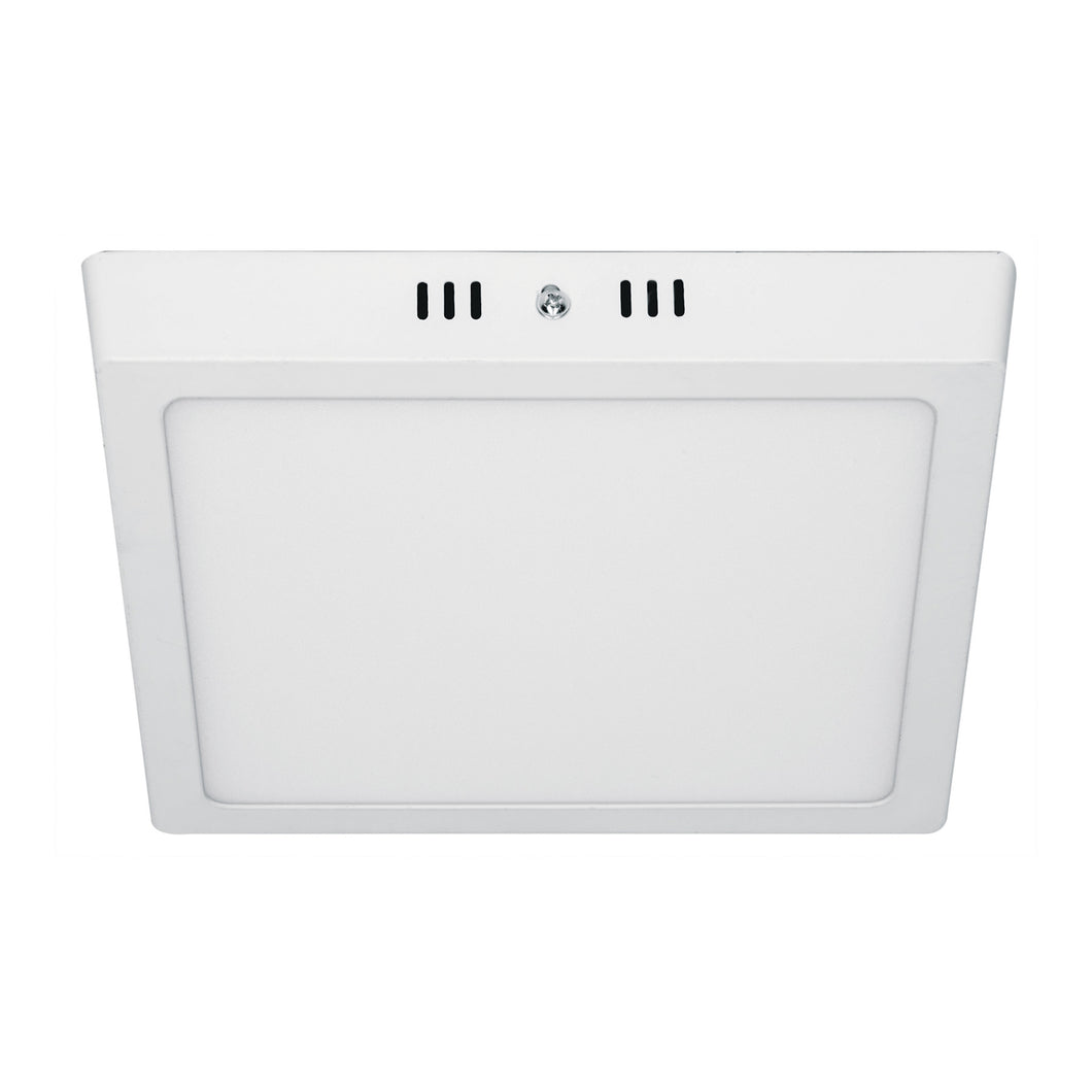 Plafón cuadrado, moderno, 18 W, 6500 K, LED, blanco