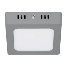 Cargar imagen en el visor de la galería, Plafón cuadrado, moderno, 6 W, 6500 K, LED, gris
