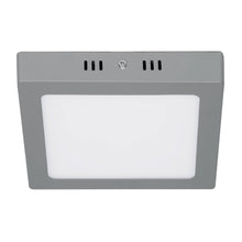 Cargar imagen en el visor de la galería, Plafón cuadrado, moderno, 12 W, 6500 K, LED, gris
