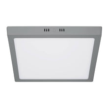 Cargar imagen en el visor de la galería, Plafón cuadrado, moderno, 24 W, 6500 K, LED, gris
