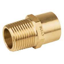 Conector de latón, NPT soldable,1/2' X 3/8'